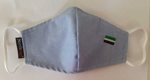 Mascarilla COE03 Bandera de Extremadura Lavable y Reutilizable 65%Algodón, 35% Polyester,Pack 5