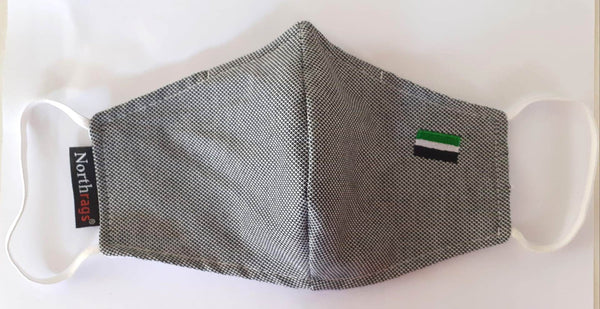 Mascarilla COE06 Bandera de Extremadura Lavable y Reutilizable 65%Algodón, 35% Polyester,Pack 5