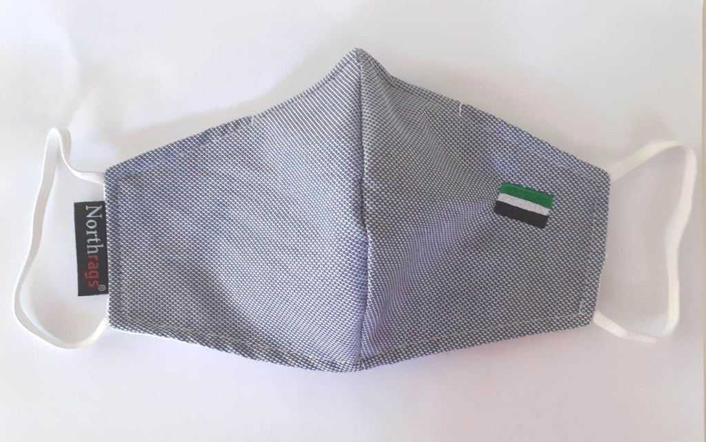 Mascarilla COE10 Bandera de Extremadura Lavable y Reutilizable 65%Algodón, 35% Polyester,Pack 5