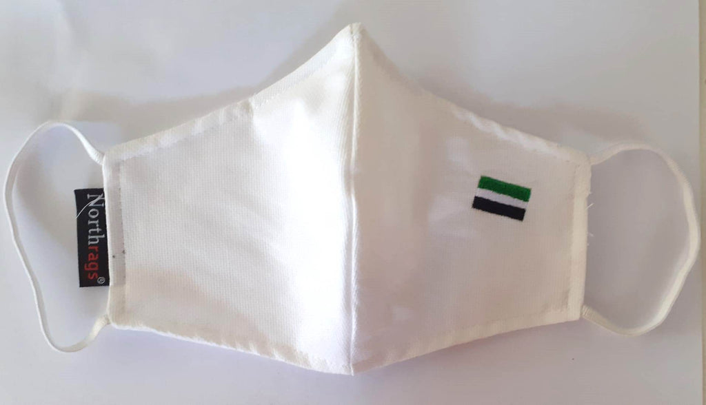 Mascarilla COE11 Bandera de Extremadura Lavable y Reutilizable 65%Algodón, 35% Polyester,Pack 5