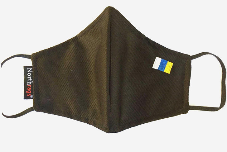 Mascarilla con bandera de Canarias Lavable y Reutilizable 100% Poliester, Pack 5