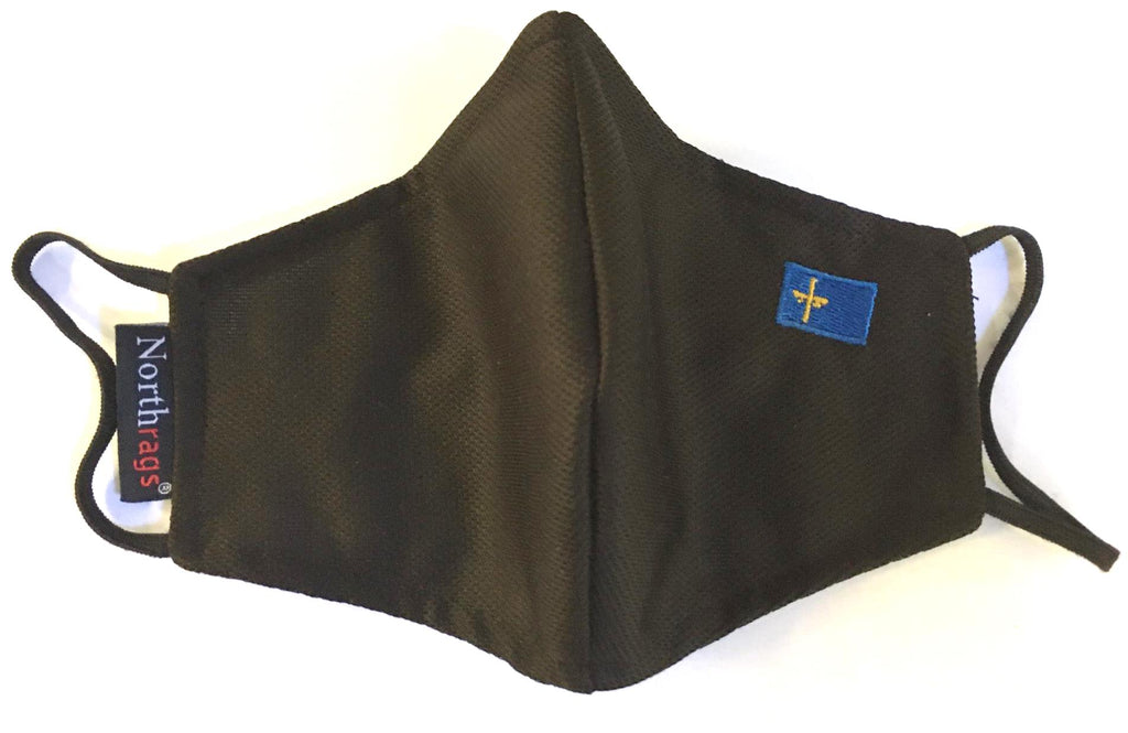 Mascarilla con bandera de Asturias Lavable y Reutilizable 100% Poliester, Pack 5