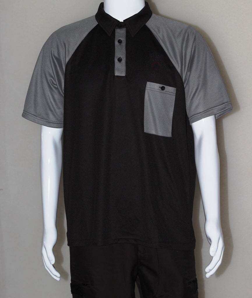 Polo Bicolor Manga Corta Micro-fibra