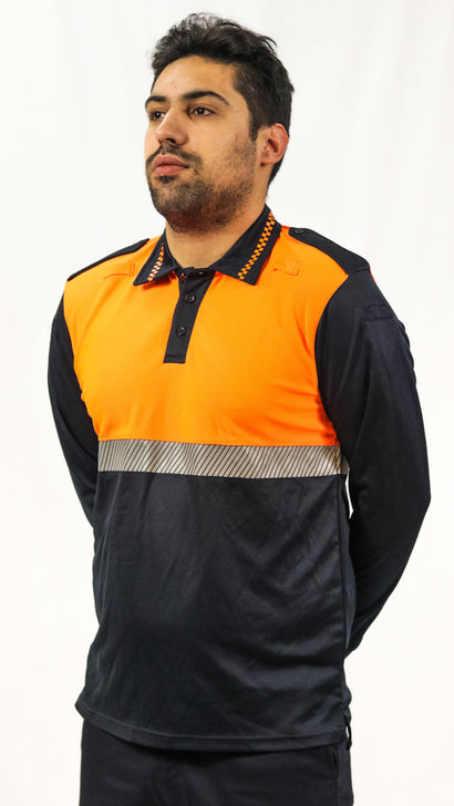 Polo Manga Larga Breno Bicolor (Protección Civil)