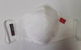 Mascarilla Blanca Bandera Navarra Lavable y Reutilizable 100% Algodón,Pack 5