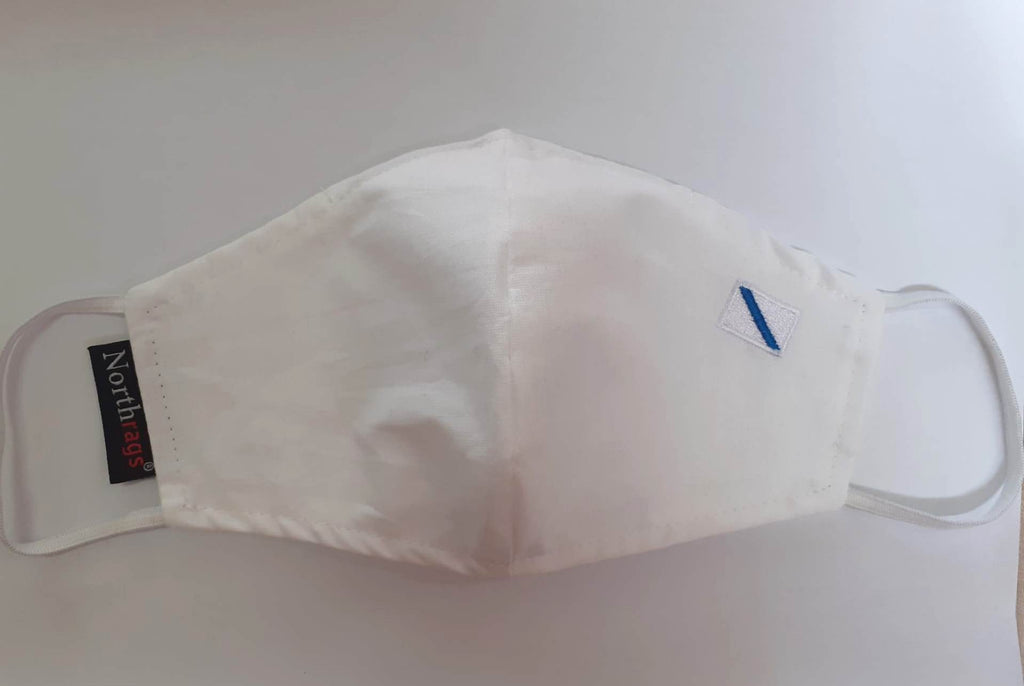 Pack 5 Mascarilla Blanca Bandera Galicia Lavable y Reutilizable 100% Algodón