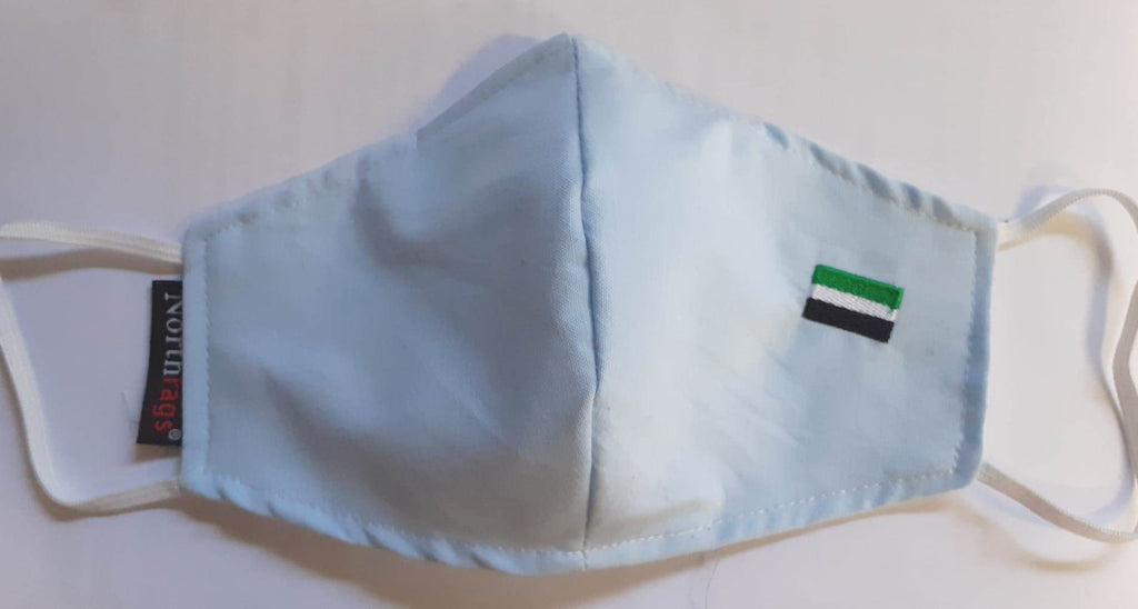 Mascarilla OE001 Bandera de Extremadura Lavable y Reutilizable 60%Algodón, 40% Polyester,Pack 5