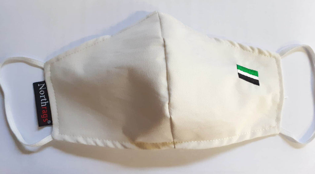 Mascarilla OE05 Bandera de Extremadura Lavable y Reutilizable 60%Algodón, 40% Polyester,Pack 5