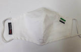 Mascarilla Blanca Bandera de Extremadura Lavable y Reutilizable 100% Algodón,Pack 5