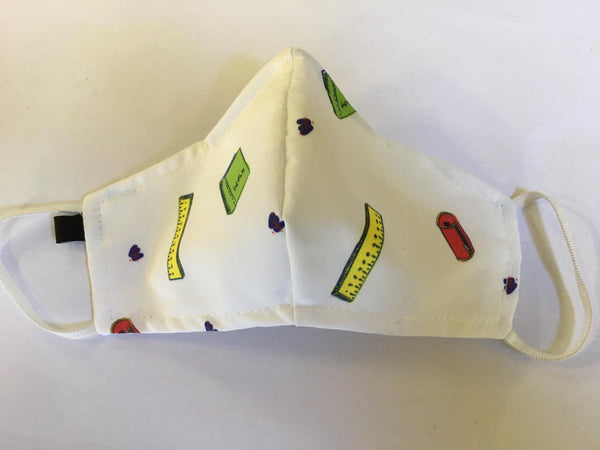 Mascarilla Infantil Lavable y Reutilizable 67%Poliester, 33% Algodón,Pack 5