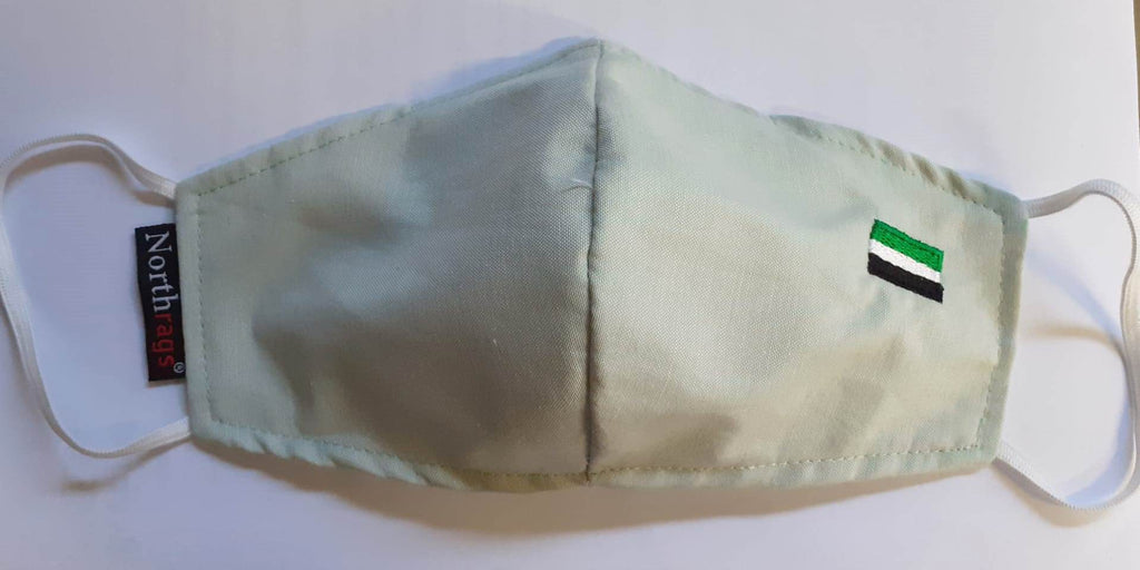 Mascarilla OE03 Bandera de Extremadura Lavable y Reutilizable 60%Algodón, 40% Polyester,Pack 5
